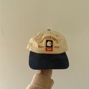 P&Co Cream and Black Men's Hat